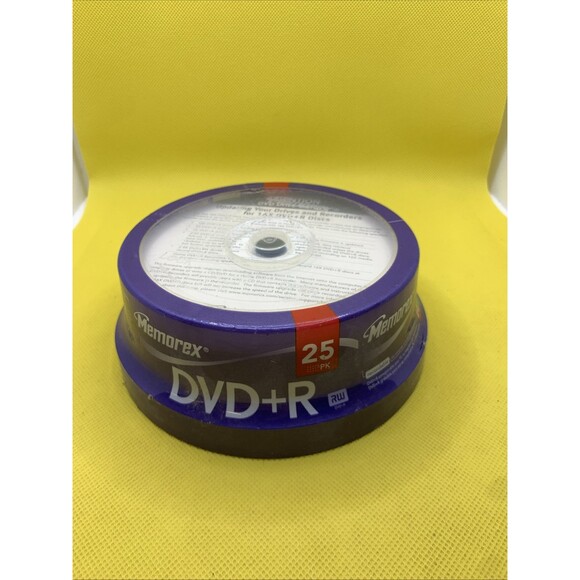 Memorex Other - Memorex DVD+R 16x 4.7 GB -  120 Min -  25 Pack - NEW - FACTORY SEALED